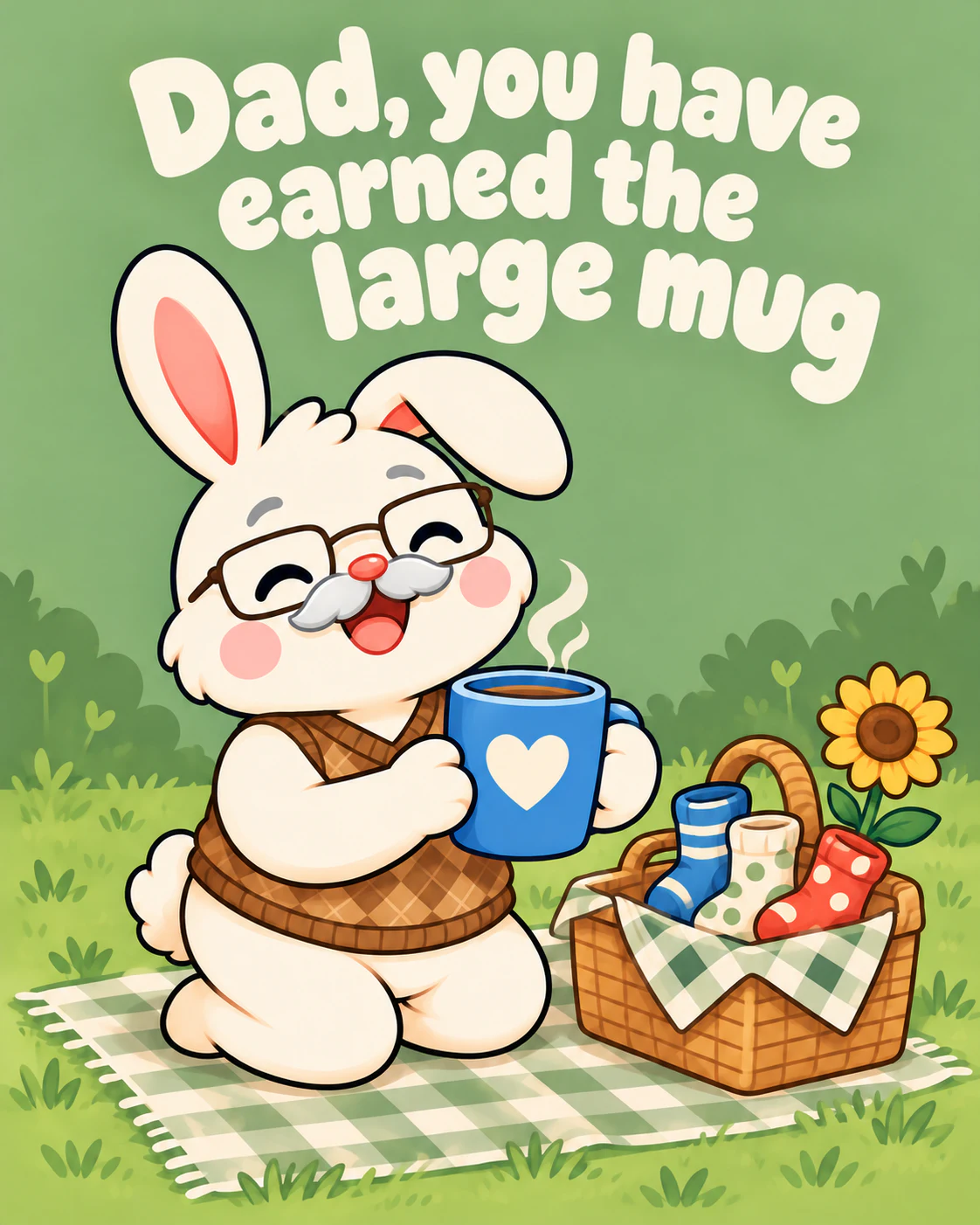 Dad, you have earned the large mug