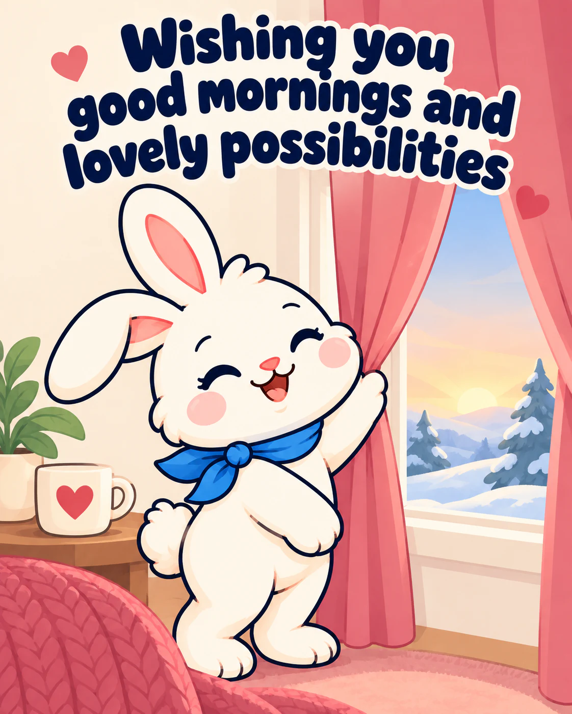 Wishing you good mornings and lovely possibilities
