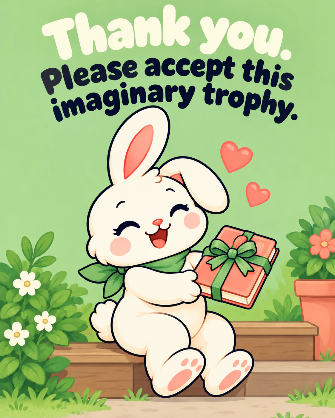 Thank you. Please accept this imaginary trophy.