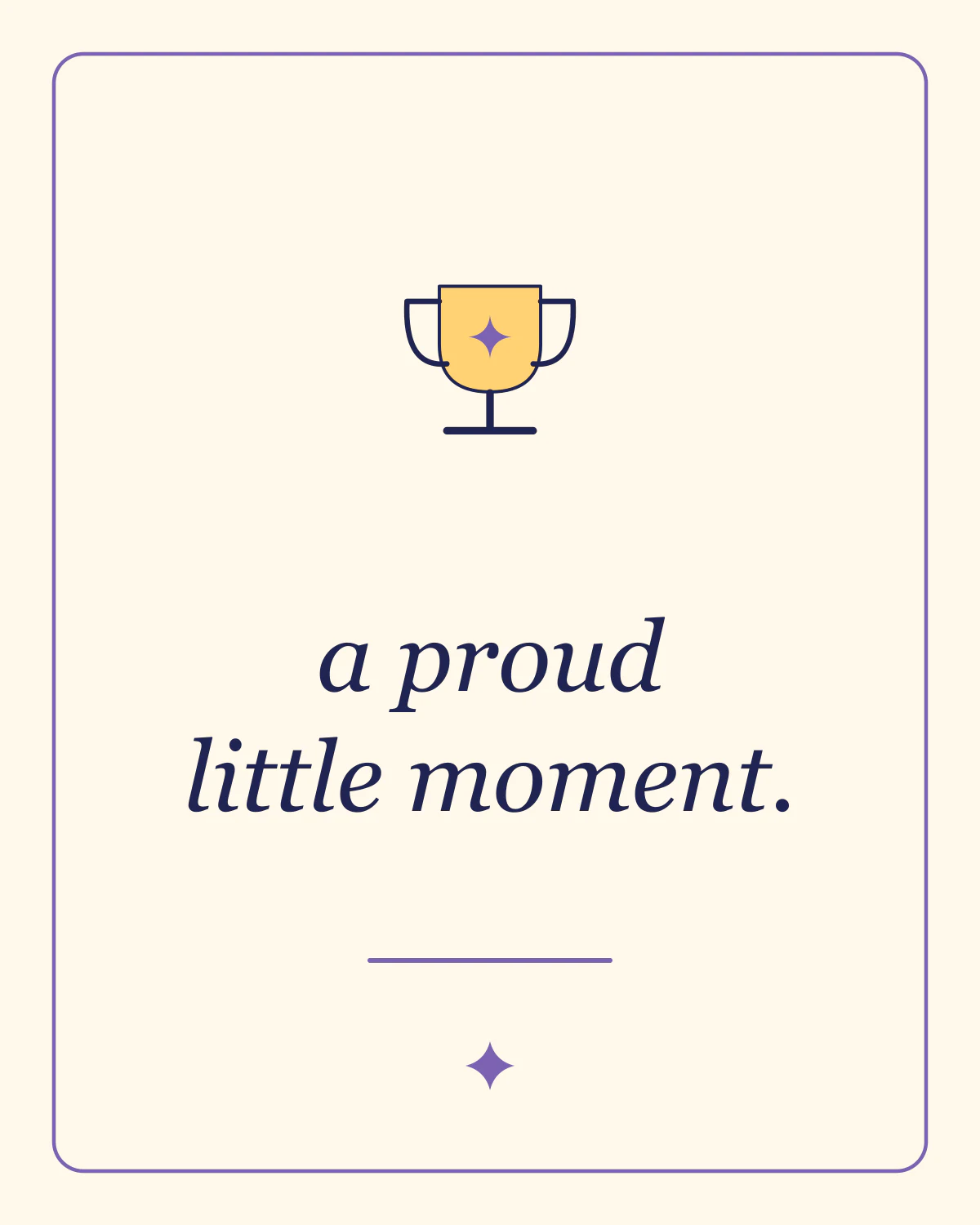 A proud little moment