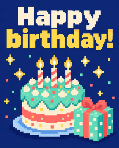 Happy birthday! — Pixel Play