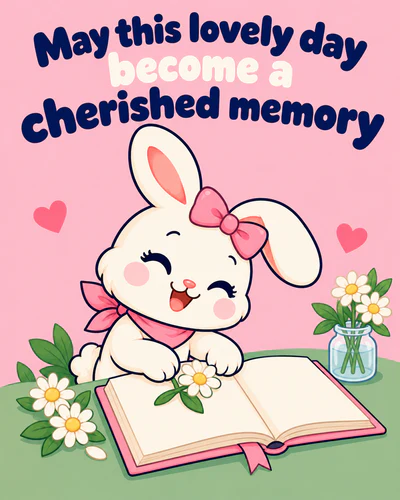 May this lovely day become a cherished memory