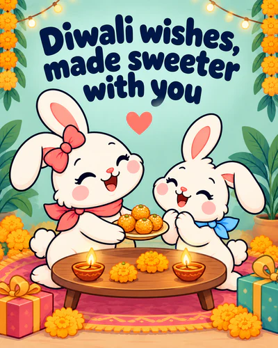 Diwali wishes, made sweeter with you