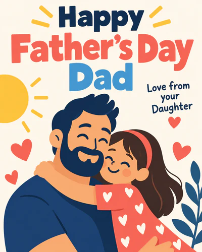 Fathers day ecard from daughter
