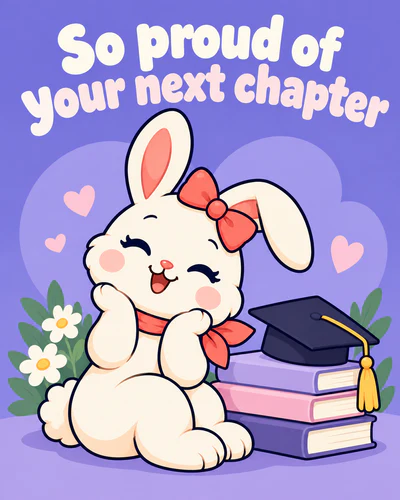 So proud of your next chapter