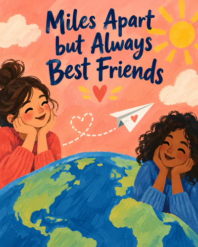 Long distance friendship ecard