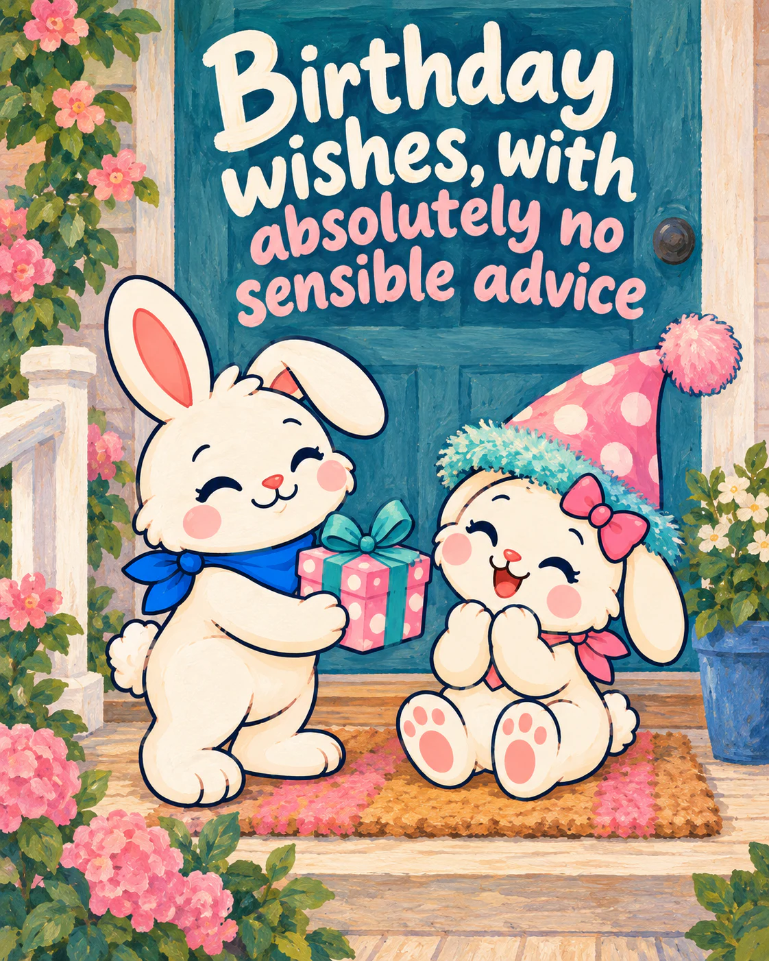 Birthday wishes, with absolutely no sensible advice