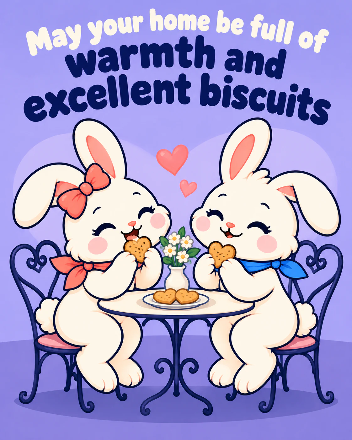 May your home be full of warmth and excellent biscuits