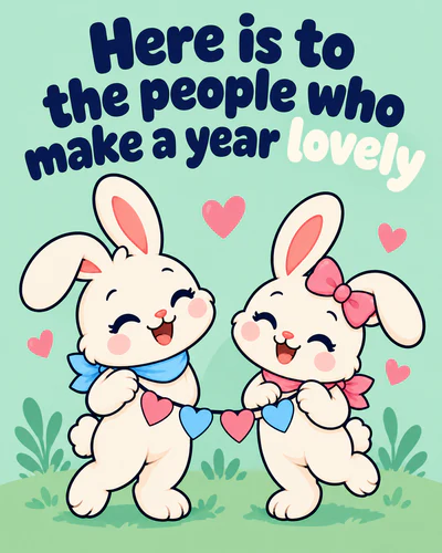 Here is to the people who make a year lovely