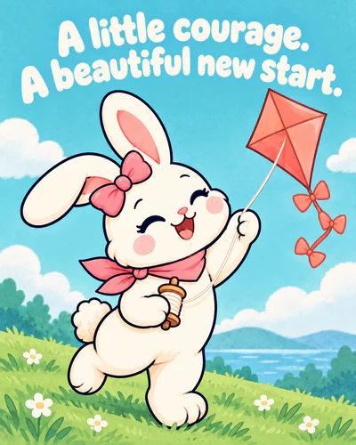 A little courage. A beautiful new start.