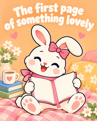 The first page of something lovely
