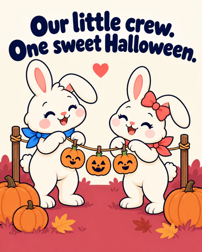Our little crew. One sweet Halloween.