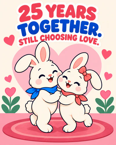 25 YEARS TOGETHER. STILL CHOOSING LOVE.