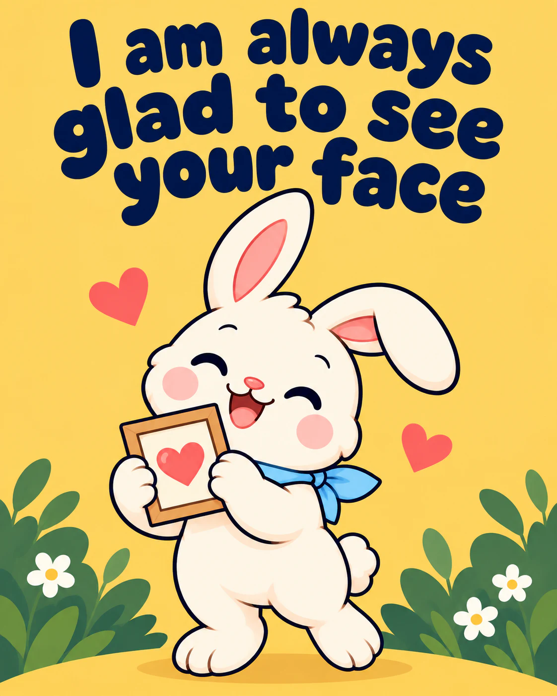 I am always glad to see your face