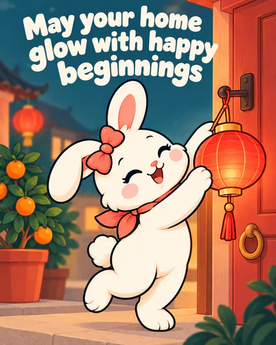 May your home glow with happy beginnings