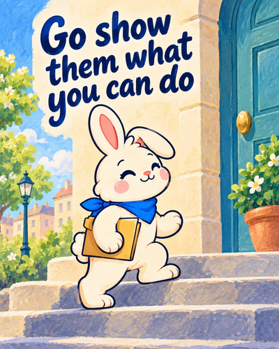 Go show them what you can do
