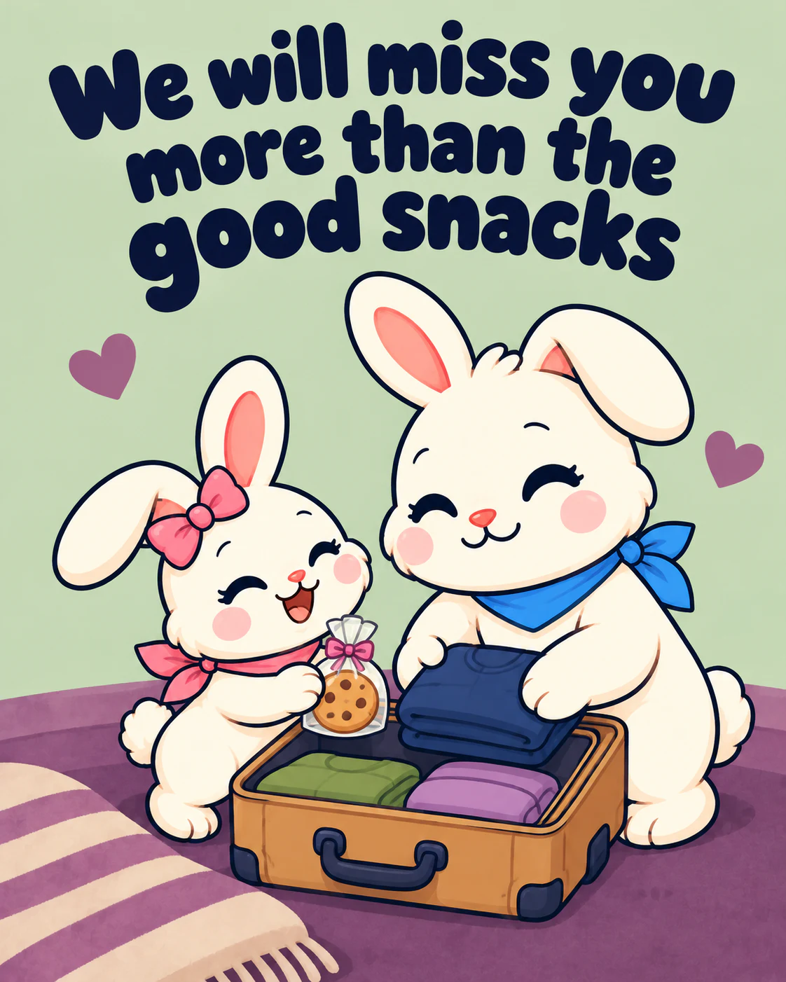 We will miss you more than the good snacks