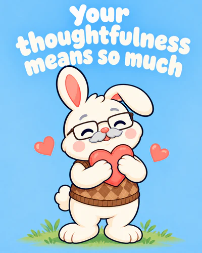 Your thoughtfulness means so much