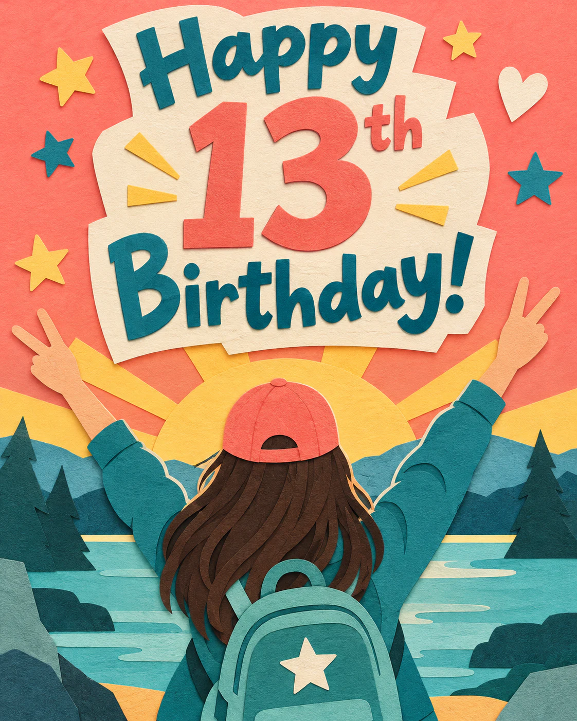 13th birthday ecard