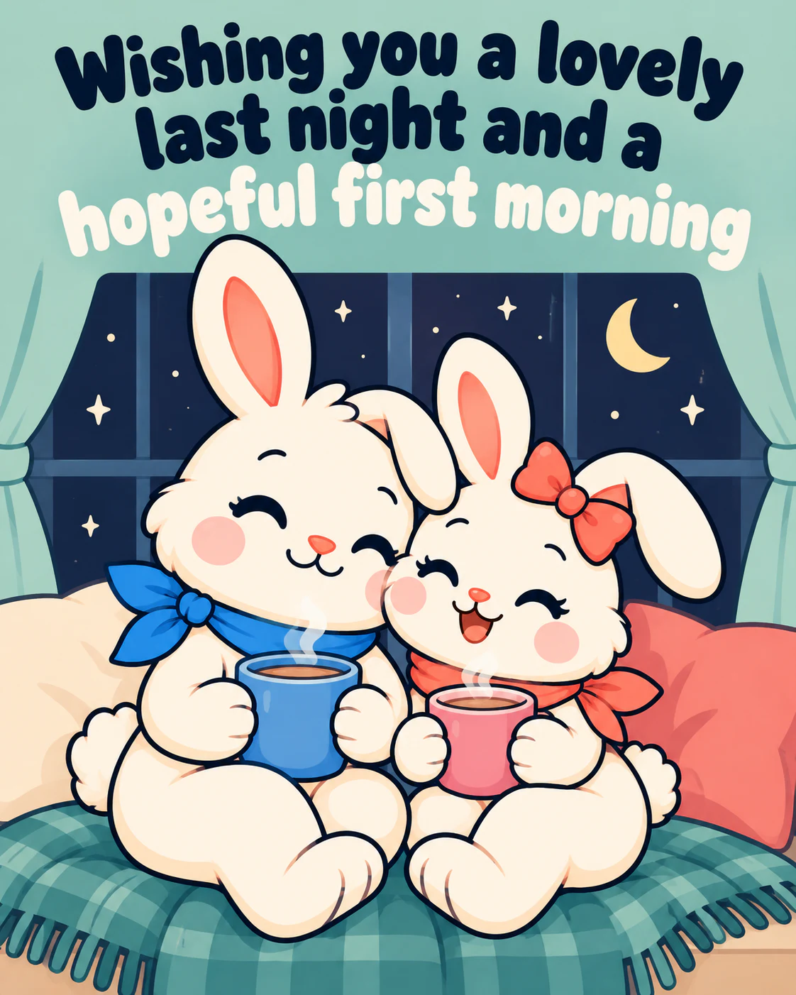 Wishing you a lovely last night and a hopeful first morning