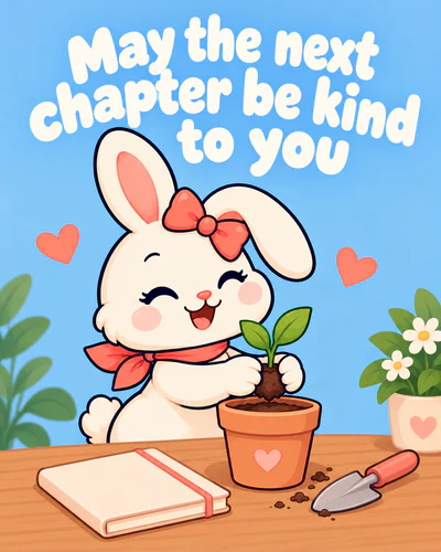 May the next chapter be kind to you