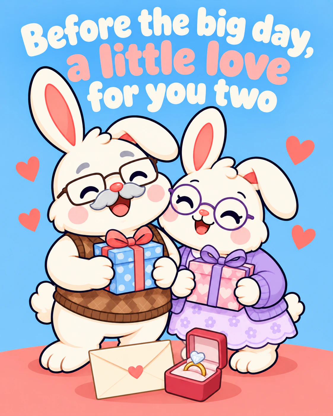 Before the big day, a little love for you two
