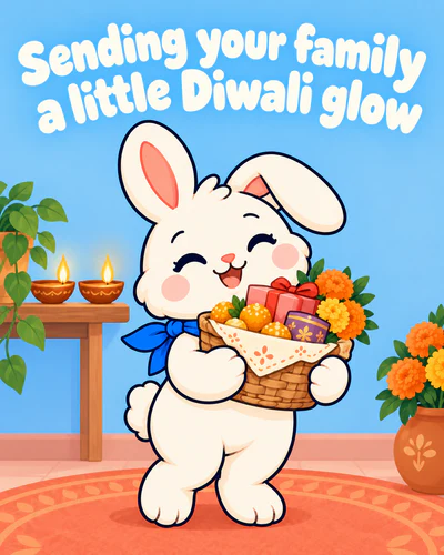 Sending your family a little Diwali glow