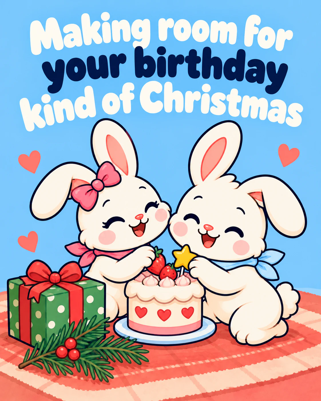 Making room for your birthday kind of Christmas