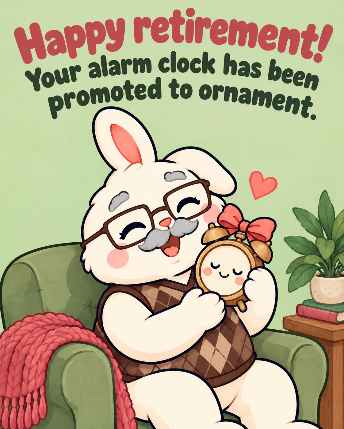 Happy retirement! Your alarm clock has been promoted to ornament.