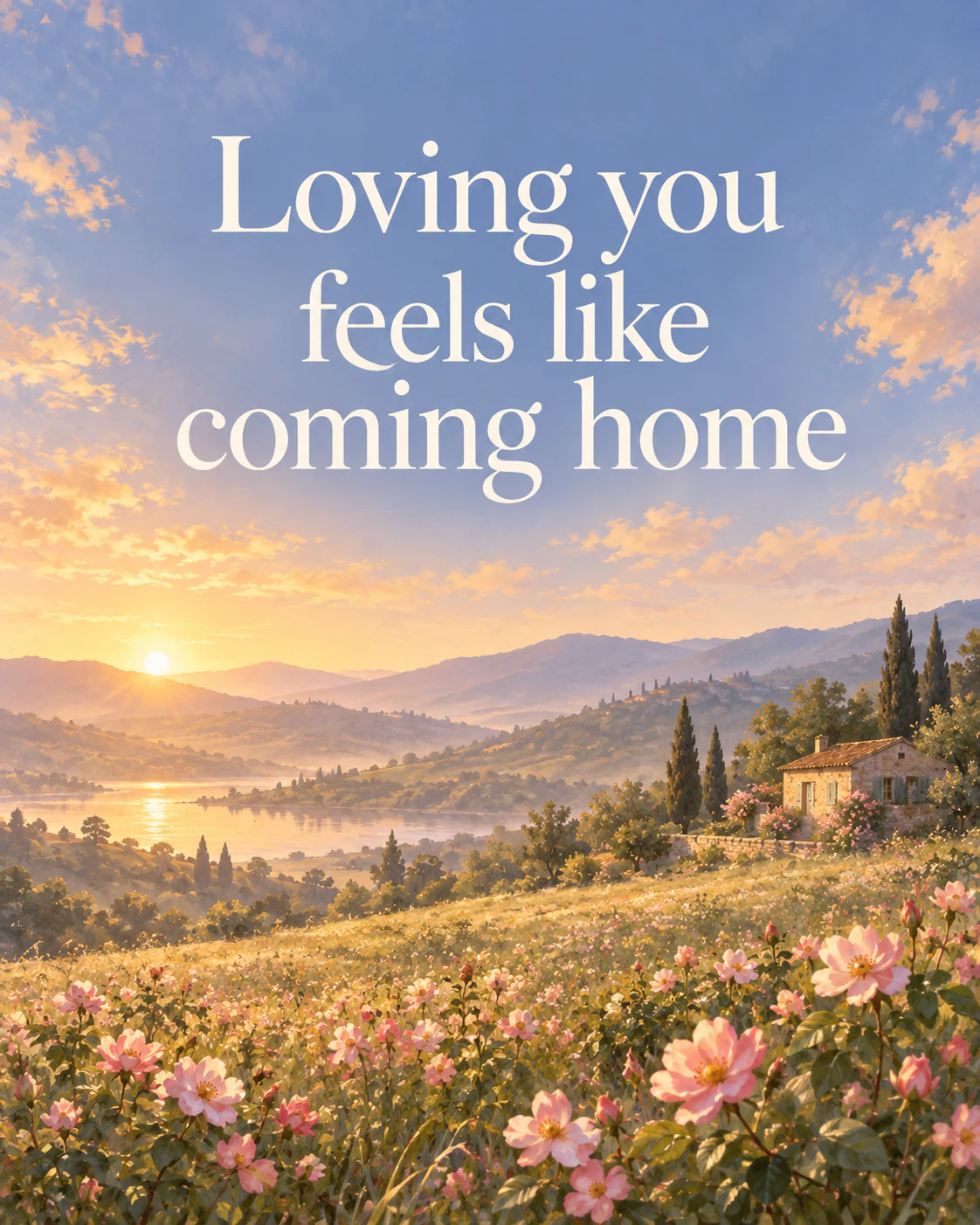 Loving you feels like coming home