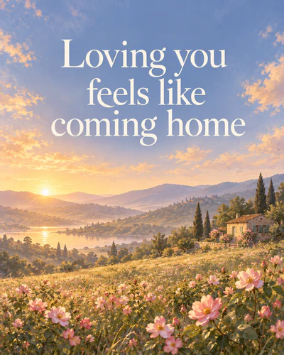 Loving you feels like coming home