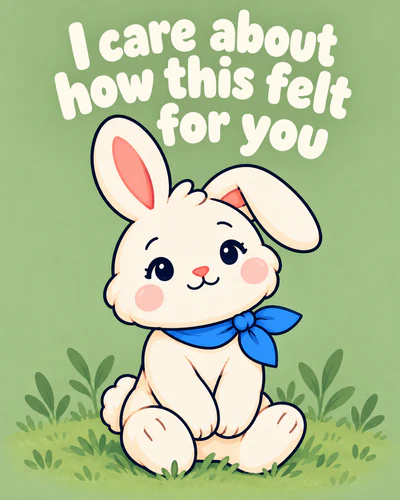 I care about how this felt for you