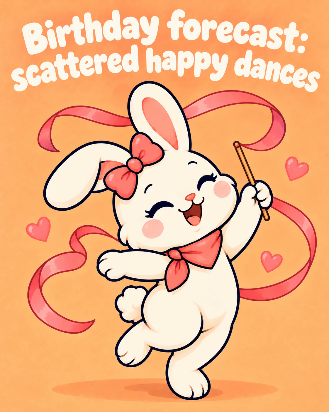 Birthday forecast: scattered happy dances