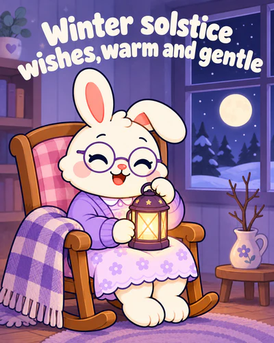 Winter solstice wishes, warm and gentle