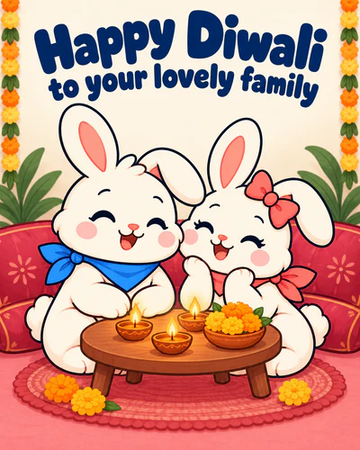 Happy Diwali to your lovely family