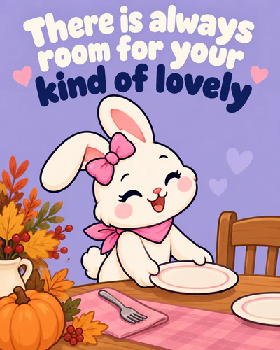 There is always room for your kind of lovely