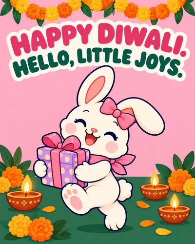 HAPPY DIWALI. HELLO, LITTLE JOYS.