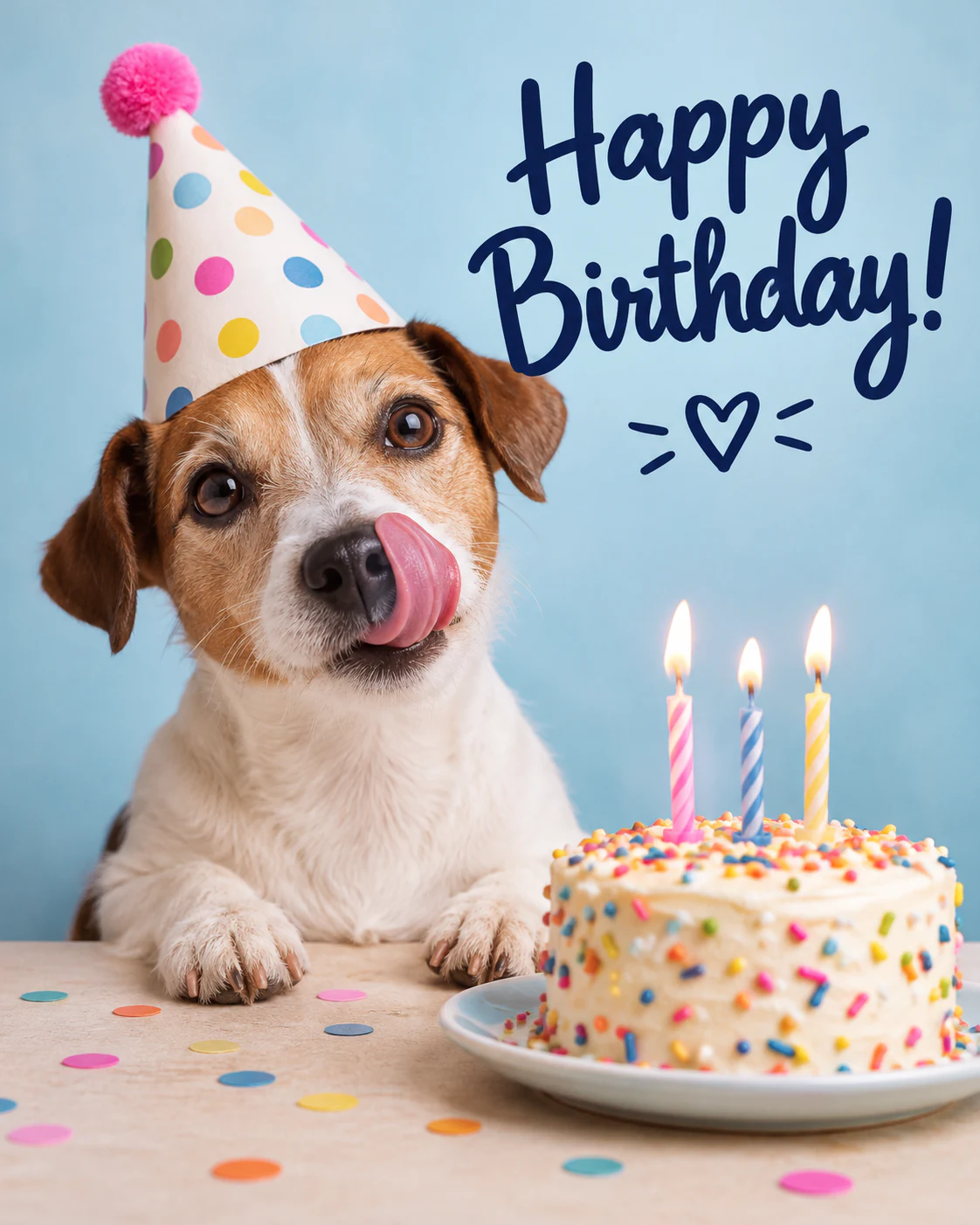 Funny dog birthday ecard