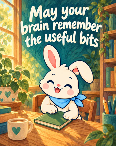 May your brain remember the useful bits