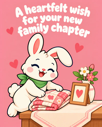 A heartfelt wish for your new family chapter