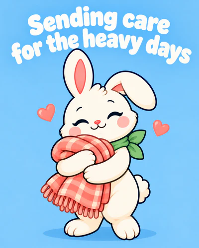Sending care for the heavy days