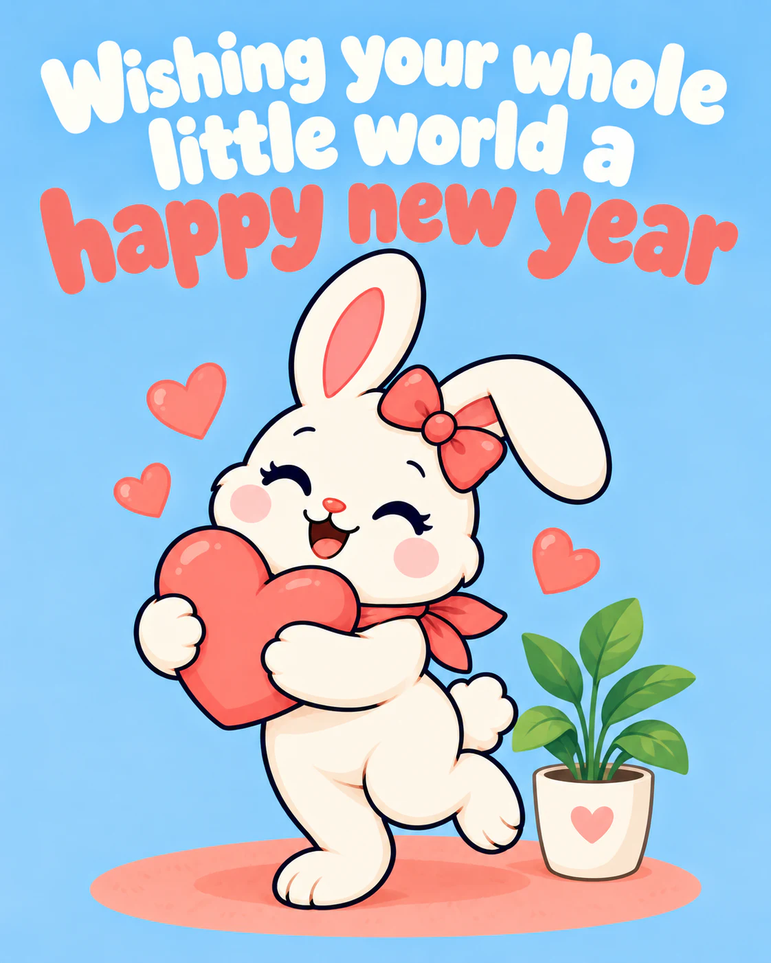Wishing your whole little world a happy new year