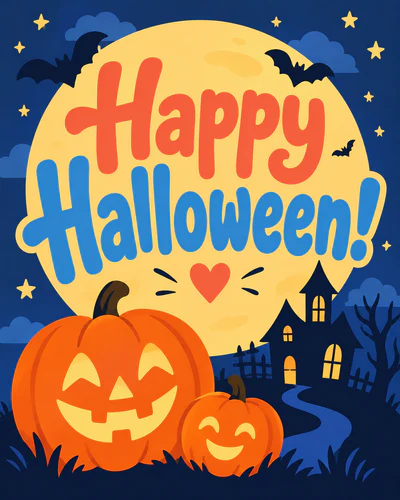 Spooky halloween ecard