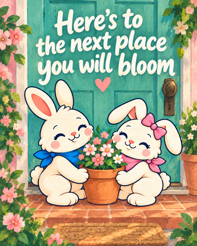 Here’s to the next place you will bloom