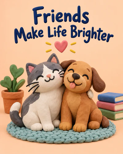 Cute friendship ecard