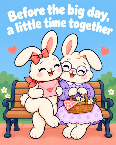 Before the big day, a little time together