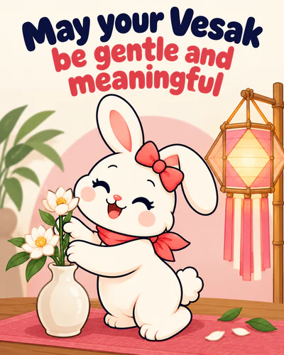 May your Vesak be gentle and meaningful