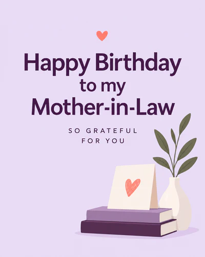 Birthday ecard for mother in law