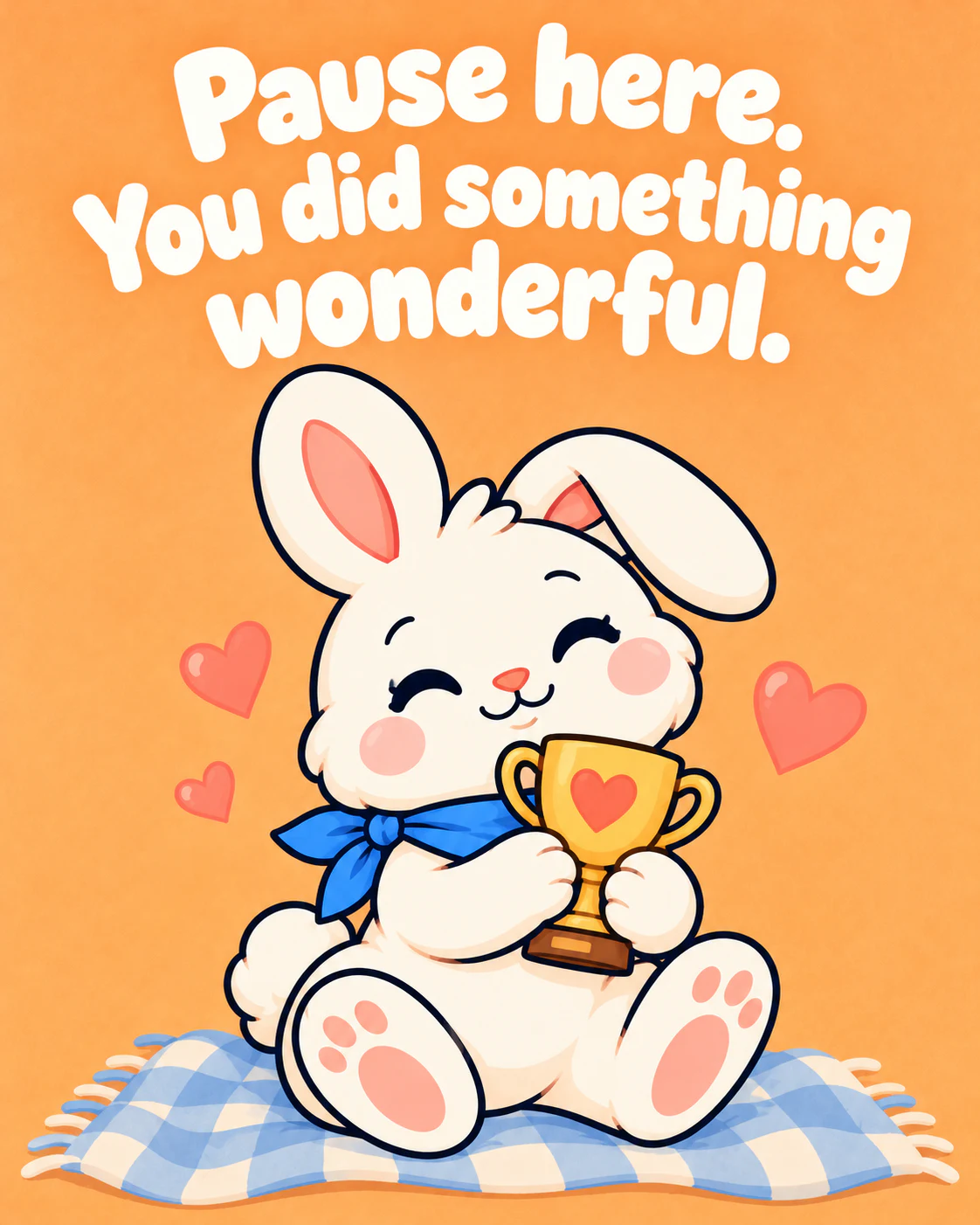 Pause here. You did something wonderful.