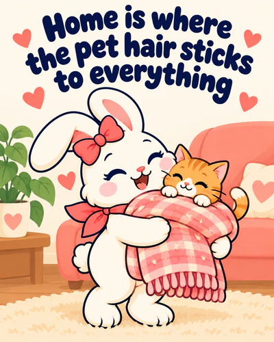 Home is where the pet hair sticks to everything
